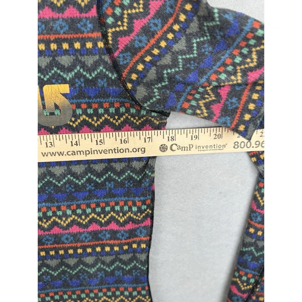 Burton Snowboard Dry Ride Mid Weight Thermal Base Layer Aztec Women's S Spellout